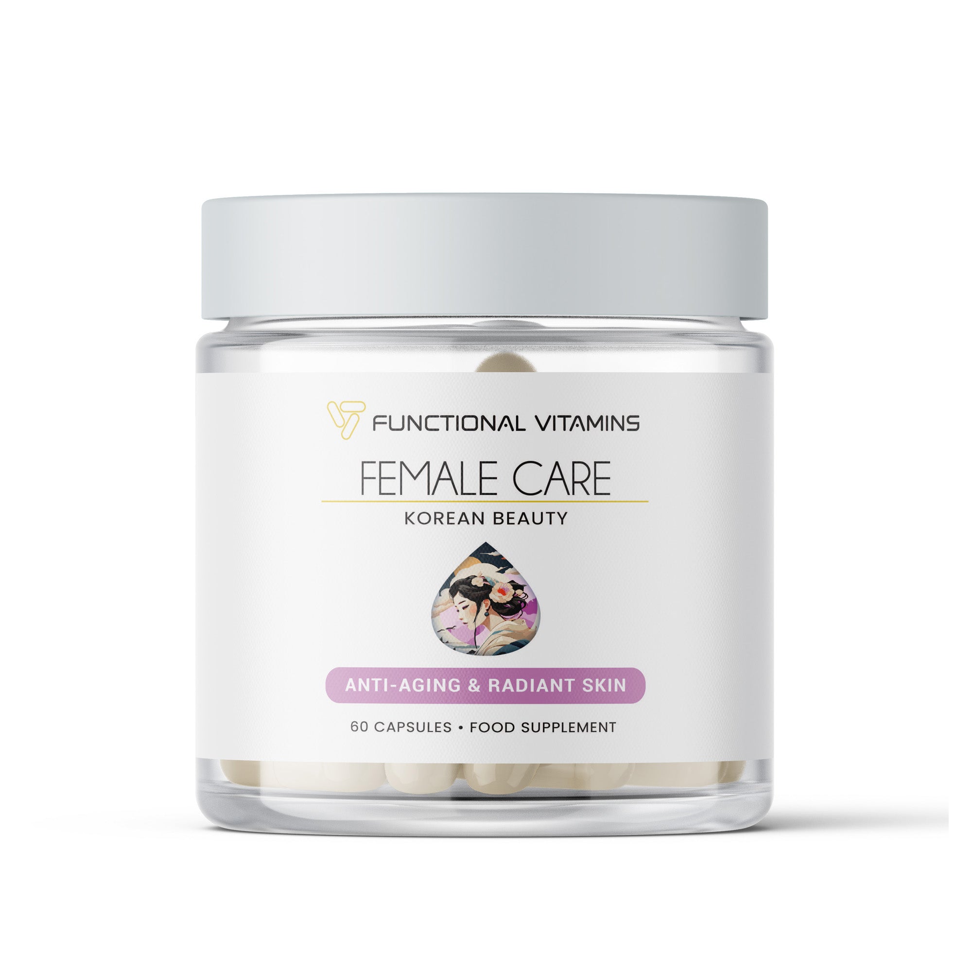 Functional Vitamins Female Care Korean Beauty Supplement (Version 2, 60 Capsules) – This is a second version of the 